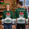 Personalized New York Jets Santa Stuck In Chimney Custom Name Ugly Christmas Sweater 1 personalized new york jets santa stuck in chimney custom name ugly christmas sweater