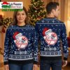 personalized new york yankees santa hat baseball logo ugly christmas sweater