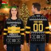 Personalized Pittsburgh Pirates Snowflake Stripes Custom Name And Number Ugly Christmas Sweater 1 personalized pittsburgh pirates snowflake stripes custom name and number ugly christmas sw
