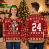 personalized san francisco 49ers mickey and minnie custom name and number ugly christmas s