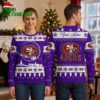 Personalized San Francisco 49ers Snowflake Logo Custom Name Ugly Christmas Sweater 1 personalized san francisco 49ers snowflake logo custom name ugly christmas sweater