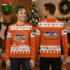 personalized seattle seahawks custom name snowflake ugly christmas sweater