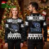 Personalized Tennessee Titans Logo Snowflake Custom Name Ugly Christmas Sweater 1 personalized tennessee titans logo snowflake custom name ugly christmas sweater