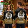 Personalized Vegas Golden Knights Santa Sleigh Village Ugly Christmas Sweater 1 personalized vegas golden knights santa sleigh village ugly christmas sweater