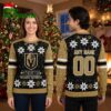 Personalized Vegas Golden Knights Snowflake Shield Custom Name And Number Ugly Christmas Sweater 1 personalized vegas golden knights snowflake shield custom name and number ugly christmas s
