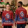 personalized washington nationals santa hat logo ho ho ho ugly christmas sweater