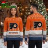 philadelphia flyers big logo ugly christmas sweater