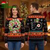 Philadelphia Flyers Grinch Characters And Santa Hats Ugly Christmas Sweater 2 philadelphia flyers grinch characters and santa hats ugly christmas sweater