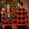 philadelphia flyers reindeer dog wreath ugly christmas sweater