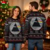 Pink Floyd Black Sweater With Santa Hat Members And Rainbow Prism XMAS Collectors Edition Ugly Christmas Sweater 1 pink floyd black sweater with santa hat members and rainbow prism xmas collectors edition
