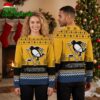 pittsburgh penguins big logo ugly christmas sweater