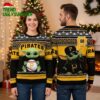 pittsburgh pirates baby yoda holding baseball ugly christmas sweater