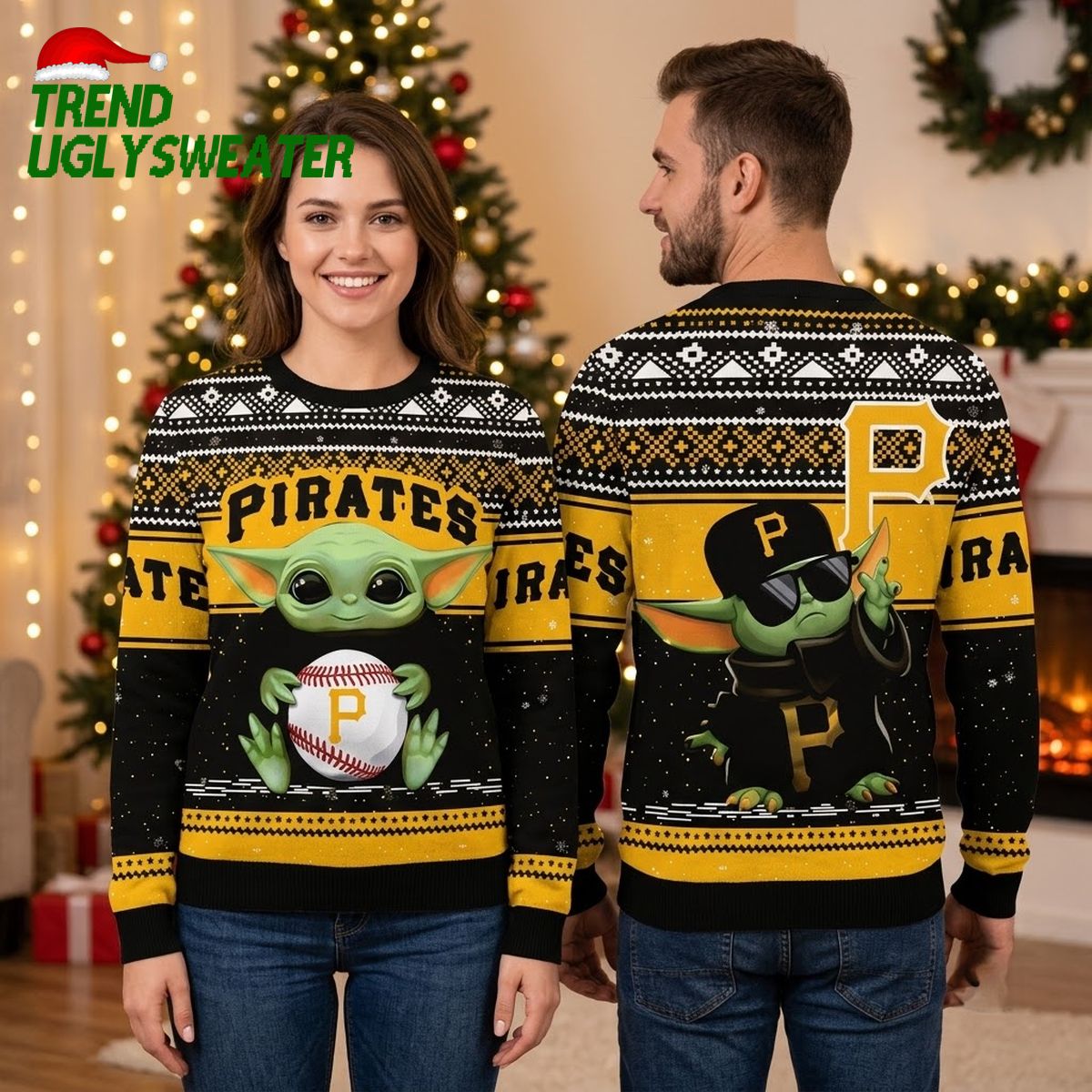 pittsburgh pirates baby yoda holding baseball ugly christmas sweater pittsburgh pirates baby yoda holding baseball ugly christmas sweater