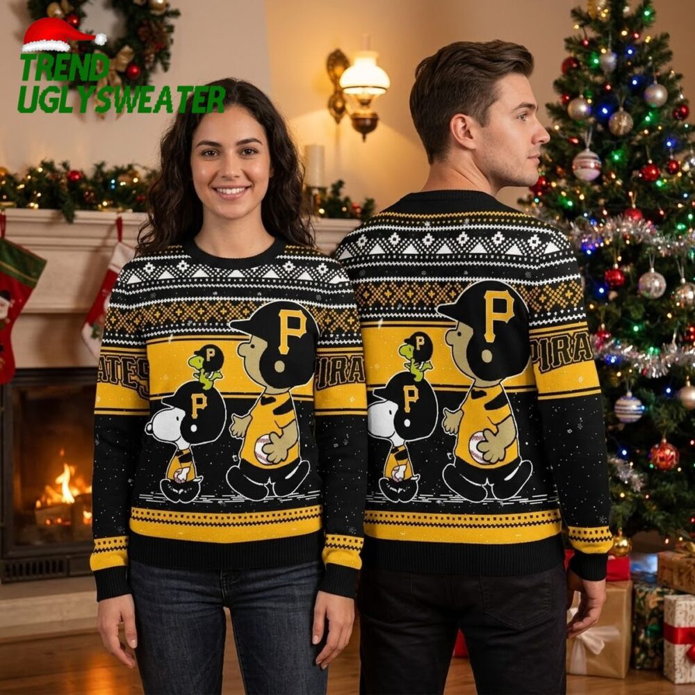pittsburgh pirates cartoon pirate characters ugly christmas sweater