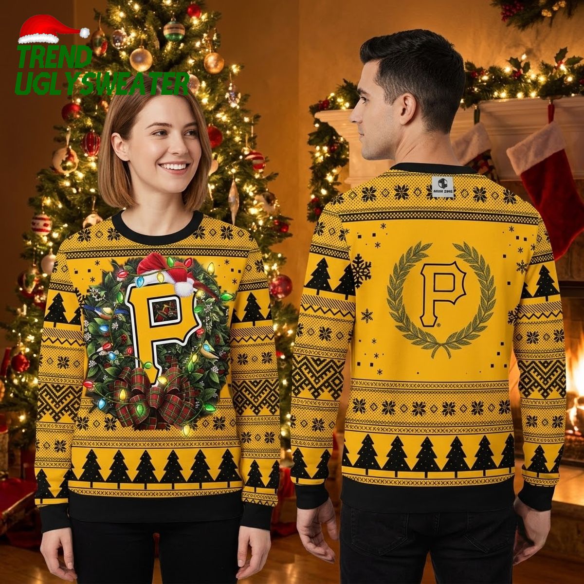 pittsburgh pirates christmas wreath and lights ugly christmas sweater pittsburgh pirates christmas wreath and lights ugly christmas sweater
