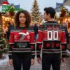 Portland Trail Blazers Santa Hat Logo Custom Name And Number Ugly Christmas Sweater 2 portland trail blazers santa hat logo custom name and number ugly christmas sweater