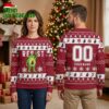 Resist Frog Custom Name And Number Ugly Christmas Sweater 1 resist frog custom name and number ugly christmas sweater