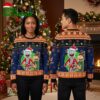 Rick And Morty Detroit Tigers Santa Ugly Christmas Sweater 1 rick and morty detroit tigers santa ugly christmas sweater