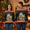 rick and morty san francisco giants santa hats ugly christmas sweater