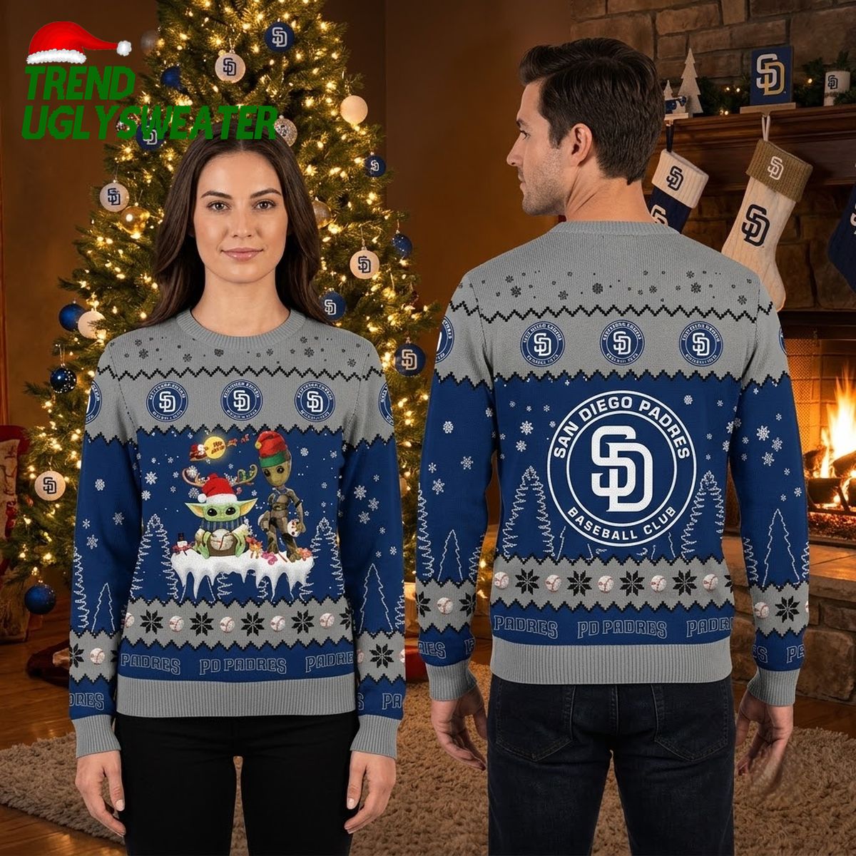 san diego padres baby yoda and groot ugly christmas sweater san diego padres baby yoda and groot ugly christmas sweater