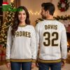 san diego padres personalized baseball jersey custom name and number ugly christmas sweate