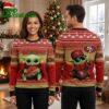 San Francisco 49ers Baby Yoda Football Ugly Christmas Sweater 2 san francisco 49ers baby yoda football ugly christmas sweater