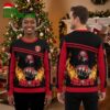 San Francisco 49ers Flaming Skull And Fist Ugly Christmas Sweater 1 san francisco 49ers flaming skull and fist ugly christmas sweater