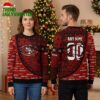 San Francisco 49ers Logo Custom Name And Number Ugly Christmas Sweater 2 san francisco 49ers logo custom name and number ugly christmas sweater
