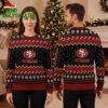 San Francisco 49ers Logo Snowflake Pattern Ugly Christmas Sweater 2 san francisco 49ers logo snowflake pattern ugly christmas sweater