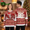 San Francisco 49ers Personalized Custom Name Number Ugly Christmas Sweater 1 san francisco 49ers personalized custom name number ugly christmas sweater
