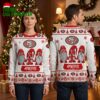 San Francisco 49ers Three Christmas Gnomes Ugly Christmas Sweater 1 san francisco 49ers three christmas gnomes ugly christmas sweater