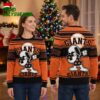 san francisco giants snoopy baseball player striped ugly christmas sweater