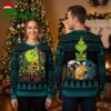 San Jose Sharks Grinch Hug Christmas Lights Ugly Christmas Sweater 1 san jose sharks grinch hug christmas lights ugly christmas sweater