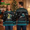 San Jose Sharks Grinch Santa Hat Ugly Christmas Sweater 2 san jose sharks grinch santa hat ugly christmas sweater