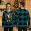 San Jose Sharks Pug Reindeer With Candy Cane Ugly Christmas Sweater 1 san jose sharks pug reindeer with candy cane ugly christmas sweater