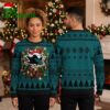 San Jose Sharks Santa Hat Logo Christmas Wreath Ugly Christmas Sweater 2 san jose sharks santa hat logo christmas wreath ugly christmas sweater