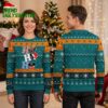 San Jose Sharks Santa Hat Mascots Ugly Christmas Sweater 2 san jose sharks santa hat mascots ugly christmas sweater