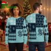 Seattle Kraken Logo Snowflakes And Trees Ugly Christmas Sweater 2 seattle kraken logo snowflakes and trees ugly christmas sweater