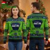 Seattle Seahawks Custom Name Football Helmet Ugly Christmas Sweater 1 seattle seahawks custom name football helmet ugly christmas sweater