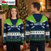Seattle Seahawks Logo Snowflake Pattern Ugly Christmas Sweater 1 seattle seahawks logo snowflake pattern ugly christmas sweater