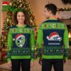 Seattle Seahawks Santa Hat Skull With Dancing Bears Ugly Christmas Sweater 2 seattle seahawks santa hat skull with dancing bears ugly christmas sweater