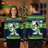 Seattle Seahawks Snoopy Dabbing Ugly Christmas Sweater 1 seattle seahawks snoopy dabbing ugly christmas sweater