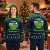 Seattle Seahawks Snowflake Logo And Holiday Pattern Ugly Christmas Sweater 1 seattle seahawks snowflake logo and holiday pattern ugly christmas sweater