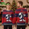 Snoopy Dabbing With St Louis Cardinals Bird Ugly Christmas Sweater 1 snoopy dabbing with st louis cardinals bird ugly christmas sweater