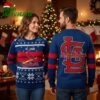 st louis cardinals cardinal logo custom name and number ugly christmas sweater