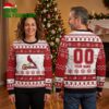 st louis cardinals custom name and number cardinal logo ugly christmas sweater