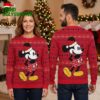 st louis cardinals mickey mouse santa hat ugly christmas sweater