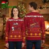 st louis cardinals snoopy and woodstock christmas scene ugly christmas sweater