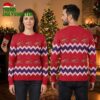 st louis cardinals wavy zigzag logo ugly christmas sweater
