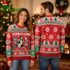 System Of A Down Band Members Caricature Instruments Red Green Pattern 2026 Knitted Ugly Christmas Sweater 1 system of a down band members caricature instruments red green pattern 2026 knitted ugly c